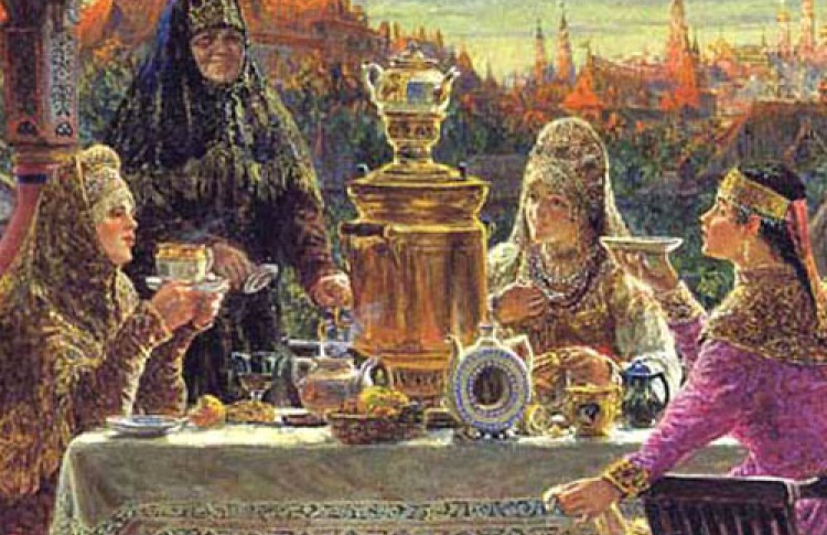 Чаепитие в дворянской усадьбе