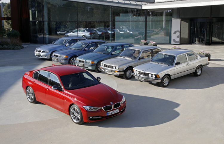 Шесть поколений BMW 3 серии