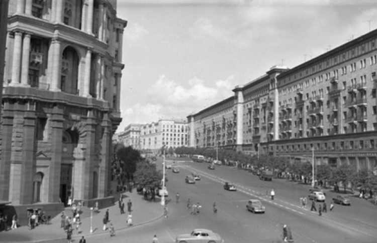 Улица Тверская и Сталинский Генплан