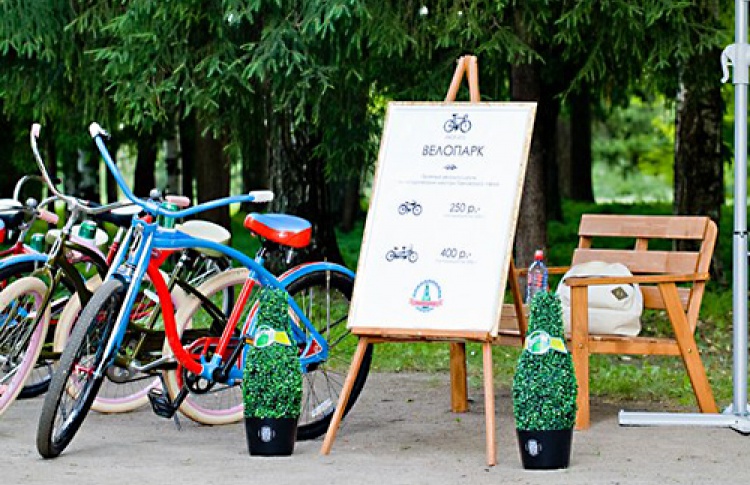 Тандемы Schwinn в Павловском парке