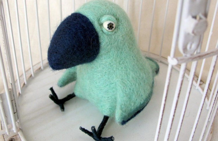 Сухое валяние игрушки