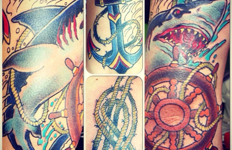 Funky guru tattoo