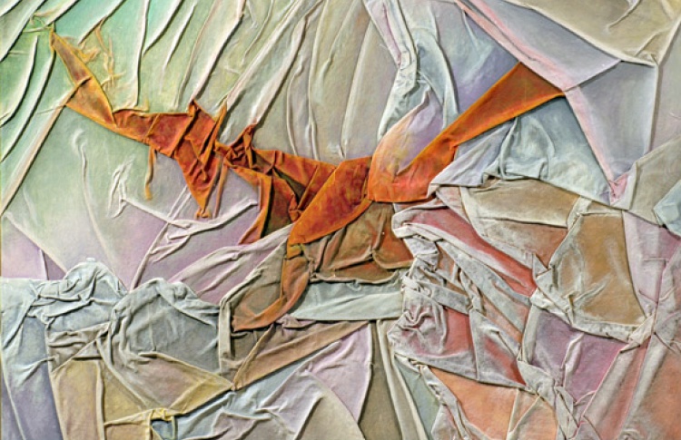 Мятый холст. Абстракция
