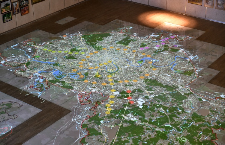 Появилась огромная интерактивная карта Москвы