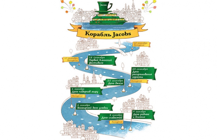 Jacobs Monarch дарит москвичам кофейный вояж