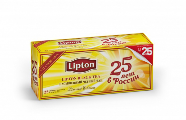 Юбилей чая Lipton: 25 лет в России под знаком качества