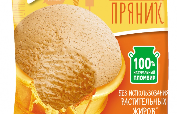 Новинка в традиционном русском стиле - пломбир «Золотой Стандарт с Пряником»