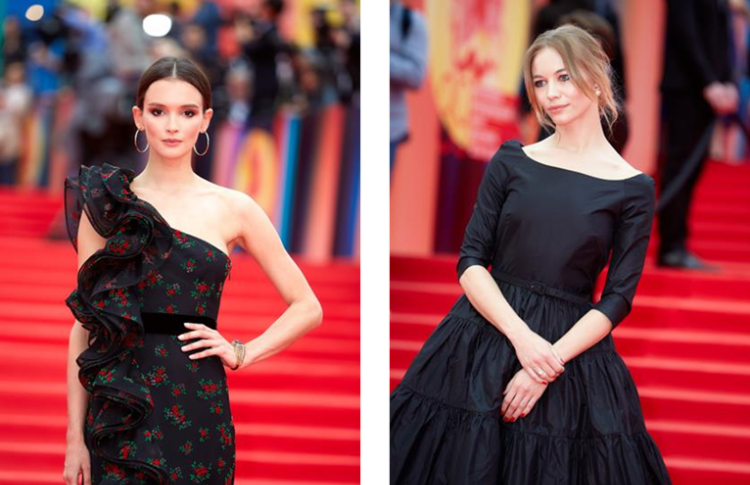 Бьюти-образ актрис Паулины Андреевой и Светланы Устиновой от Giorgio Armani на церемонии закрытия ММКФ